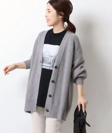 SALE Spick & Span V넥 가디건/그레이/FREE