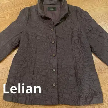 컨디션 최상 Lelian 레리안 다크 브라운 퀼팅 자켓 여성용