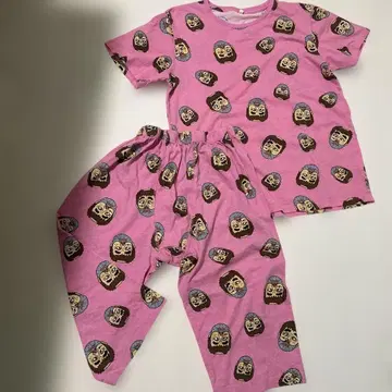 시무라 켄 M 이상한 아저씨 파자마 T셔츠 팬츠 상하의 세트