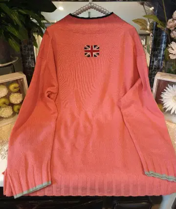 machiko jinto 캐시미어 니트 스웨터 유니언 잭