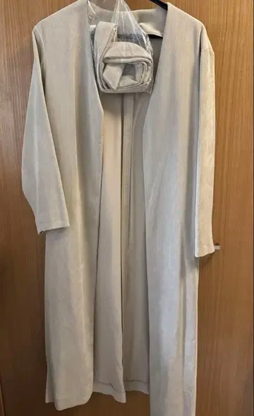 AMERI 코듀로이 노카라 자켓