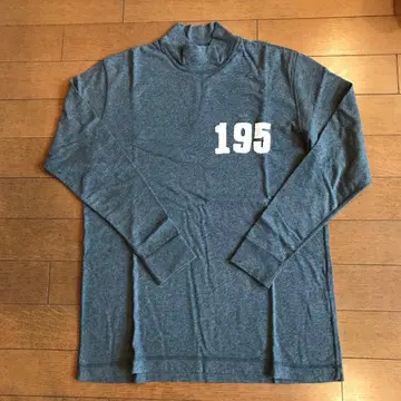 파파스 하이넥 긴팔 T셔츠 그레이