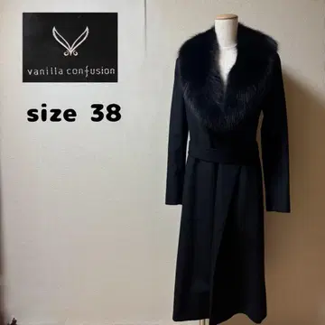 vanilla confusion 블랙 롱 코트 사이즈 38