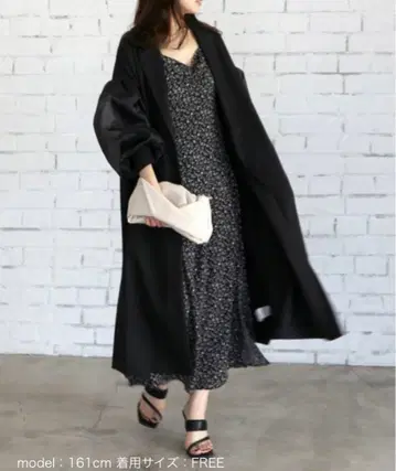 ROYAL PARTY 시어 슬리브 체스터 코트