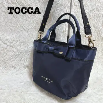 TOCCA 네이비 리본 포함 토트백