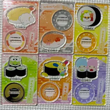 산리오 캐릭터즈 아크릴 스탠드 초밥과 함께 우사하나 산리오