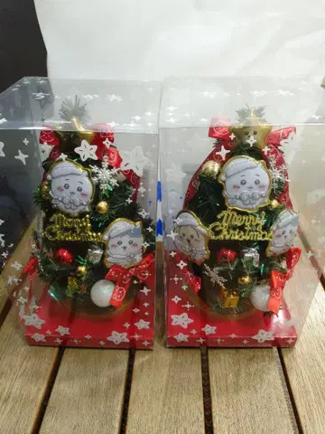 치이카와 (먼작귀) 크리스마스 트리 그린 x 2개 세트