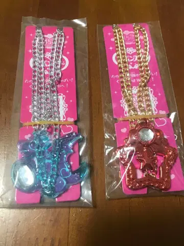 세본스타 하트 모양과 별 모양 목걸이 2개 세트