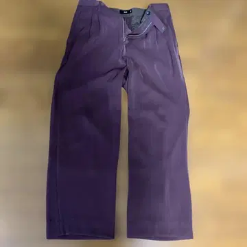 HARE 브라운 새틴 슬랙스 지퍼 포함 브라운 S 사이즈