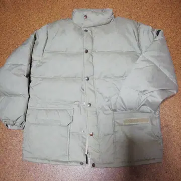 새상품 베이지 다운 자켓 M 하자품 초특가