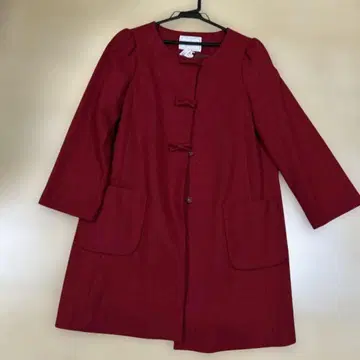 Couture 브로치 A라인 코트 38