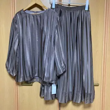 자유구 브라운 계열 스트라이프 셋업 40 택 포함 미사용품