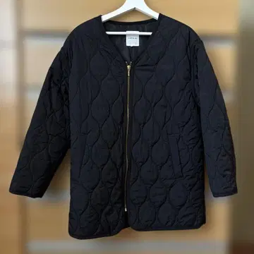 LEPSIM 블랙 퀼팅 자켓 M