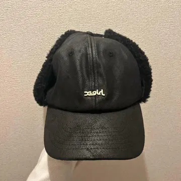 x-girl 블랙 플라이트 캡