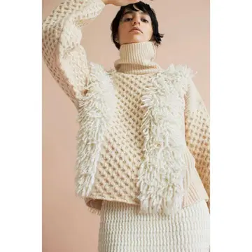 LEINWANDE 라인 루프 터틀 니트