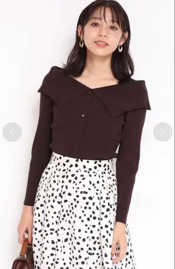 저스길리티 긴팔 2way 세일러 카라 리브 니트 2