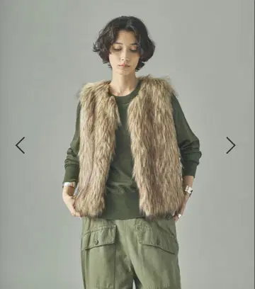 샤기 퍼 베스트