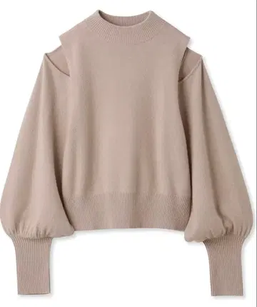 [ SNIDEL ] 골드 숄더 니트