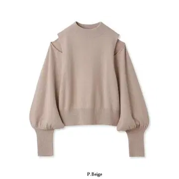 [ SNIDEL ] 골드 숄더 니트