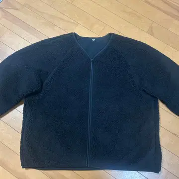 유니클로 UNIQLO 보아 플리스 3XL 블랙 레어 사이즈
