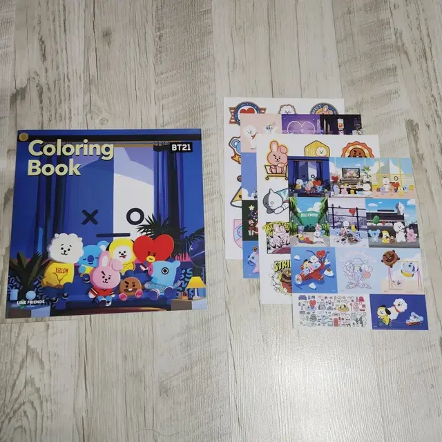 BTS 방탄 BT21 컬러링북