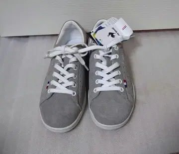 르꼬끄 스포르티브 스웨이드 스니커즈 24.5 천연 가죽