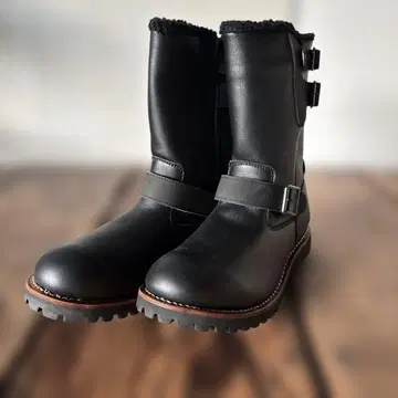 미사용품 블랙 엔지니어 부츠
