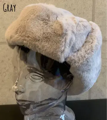 배송비 포함 새상품 퍼 비행 모자 보송보송 플라이트 캡 에비에이터 gy