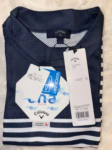 캘러웨이 퀵 드라이 스트라이프 셔츠 L