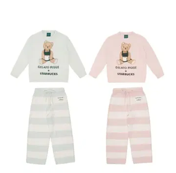 GELATO PIQUE x STARBUCKS 파자마 총 4종 세트
