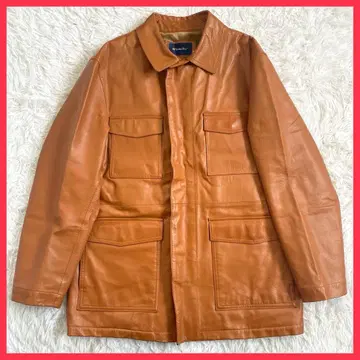 골든베어 가죽 자켓 브라운 L