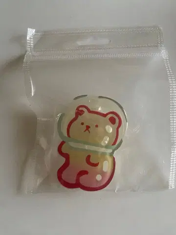 우주복곰 캐릭터 스마트폰 스탠드