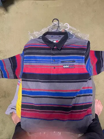 TOMMY HILFIGER 스트라이프 피케 셔츠