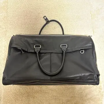 ZARA 블랙 합성 피혁 보스턴 백