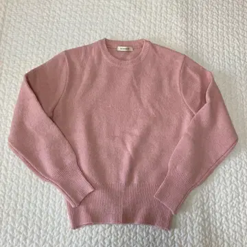 핑크 니트 스웨터 긴팔