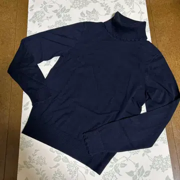 로라 애슐리 * 코튼 니트 상의 / 터틀 택 포함 미사용 새상품