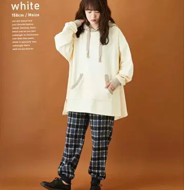 새상품 큐브 슈가 맨투맨 x 니트 풀오버 후드티