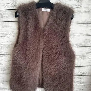 인조 모피 베스트