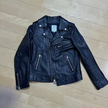 B:ming 블랙 가죽 라이더 자켓 M 양가죽