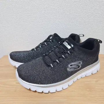 [ 새상품급 ] 스케쳐스 스니커즈 메모리폼 블랙 25cm