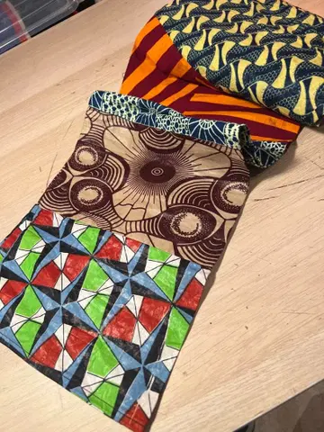 아프리칸 프린트 와이드 팬츠 새상품