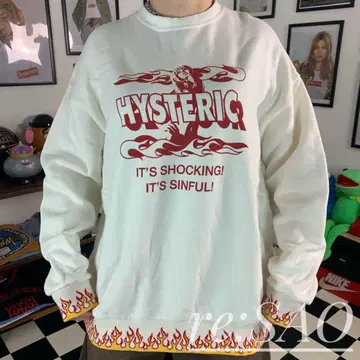 HYSTERIC GLAMOUR FLARE WOMAN CREW NECK