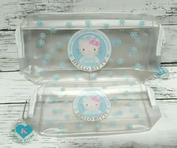 98년산 헤이세이 레트로 키티 파우치 비닐 클리어 2