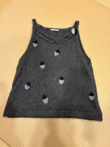 미미 페르호넨 그레이 니트 베스트