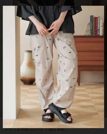 니코앤드 DRY 루이지 프린트 팬츠