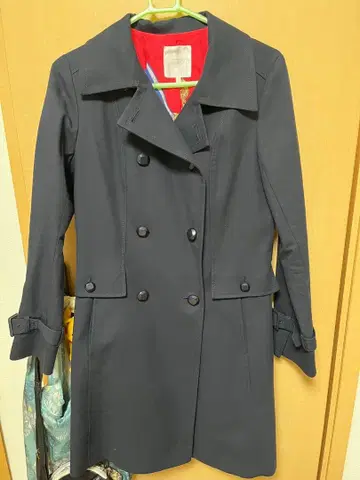 쿠미쿄쿠 네이비 봄/가을용 트렌치코트