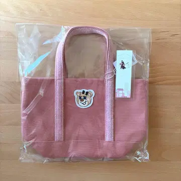 페일러 올드 테디 와펜 토트백 핑크 소 feiler