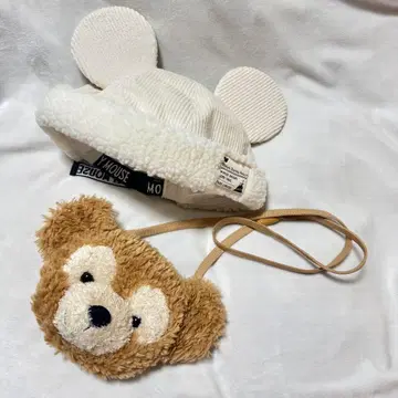 미키 귀도리 모자 코듀로이 보아 키즈