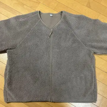 유니클로 UNIQLO 보아 플리스 자켓 3XL 페이쥬 새상품급