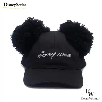 Disney 미키마우스 폼폼 포함 캡